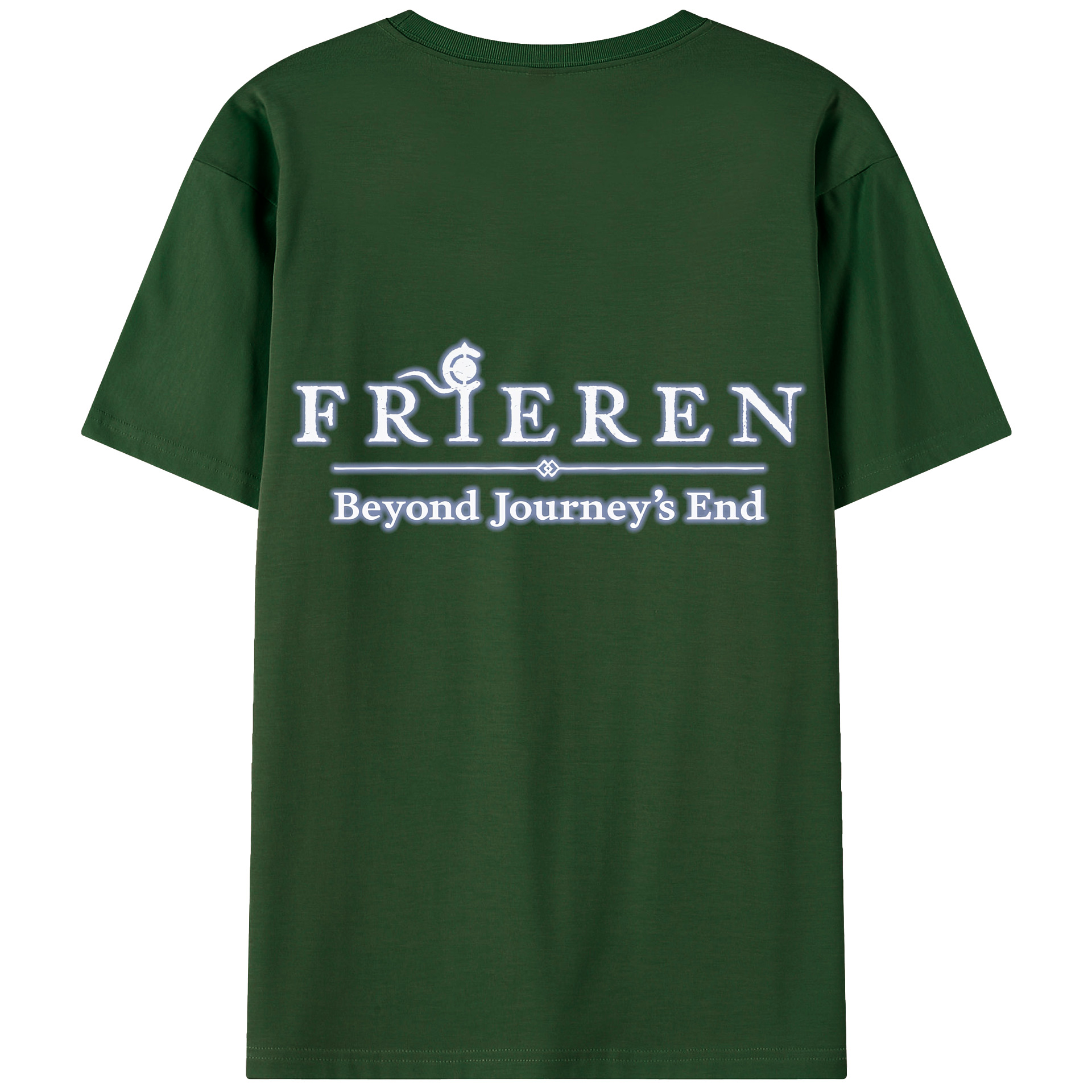 （画像用） 葬送のフリーレン Frieren 綿100％半袖Tシャツ（背面プリント）